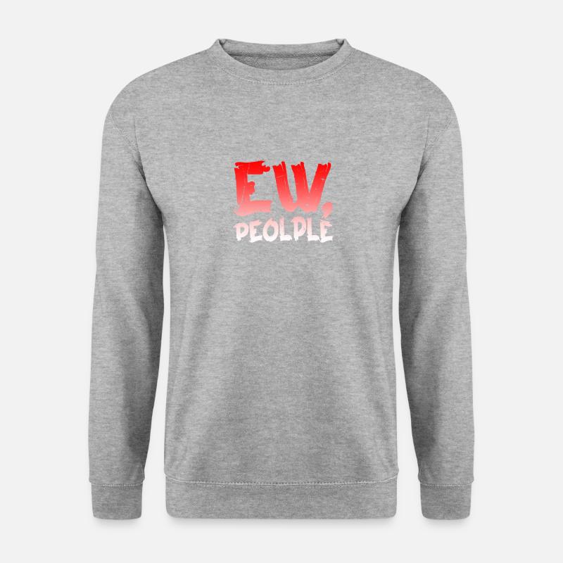Ew Menschen - Unisex Pullover - Weißgrau meliert