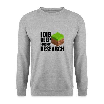 Soil Scientist Pedology - Unisex Sweatshirt - salt & pepper - Front - Alina (178cm) & Michal (187cm)