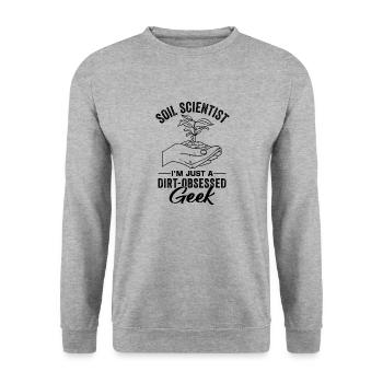 Soil Scientist Pedology - Unisex Sweatshirt - salt & pepper - Front - Alina (178cm) & Michal (187cm)