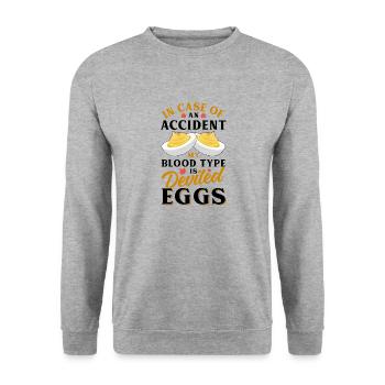 Devil's Egg Spell - Unisex Sweatshirt - salt & pepper - Front - Alina (178cm) & Michal (187cm)