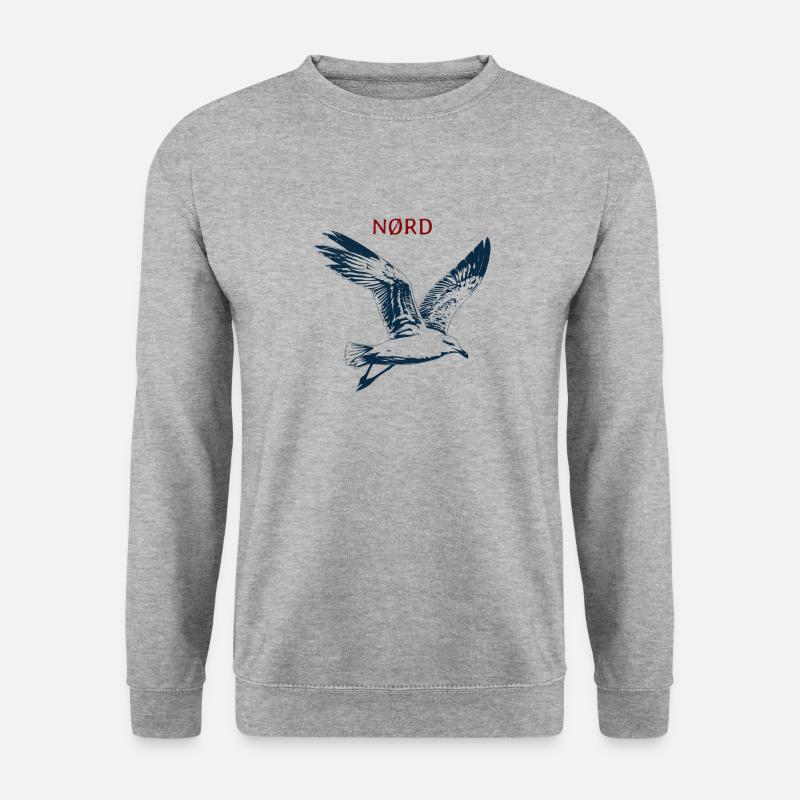 Mouette du Nord - Sweat-shirt Unisexe - gris chiné