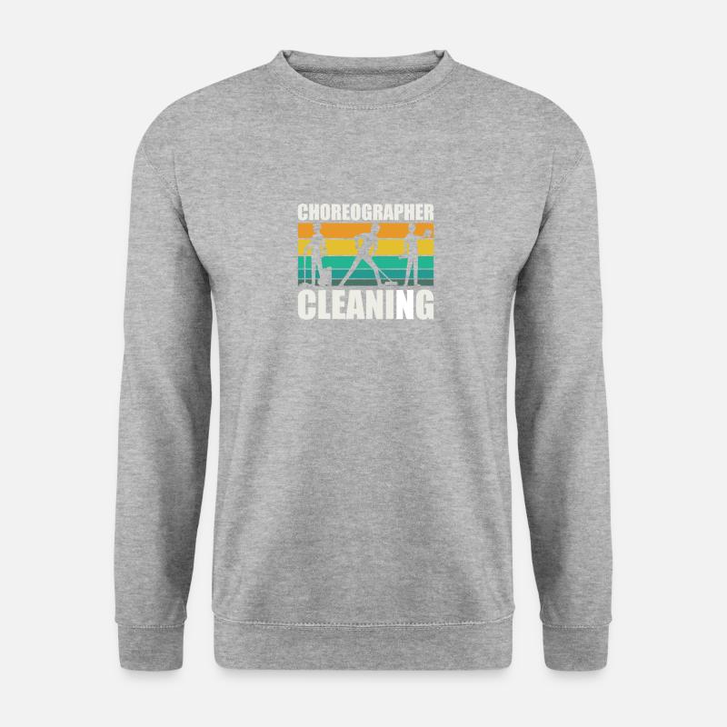Choreograph Reinigung - Unisex Pullover - Weißgrau meliert