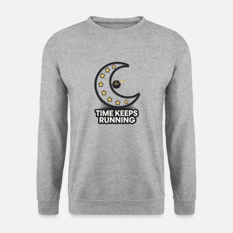 TIME KEEPS RUNNING - Unisex Sweatshirt - salt & pepper