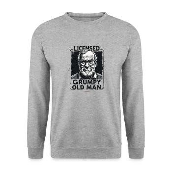 VIEUX - Sweat-shirt Unisexe - gris chiné - Devant - Alina (178cm) & Michal (187cm)