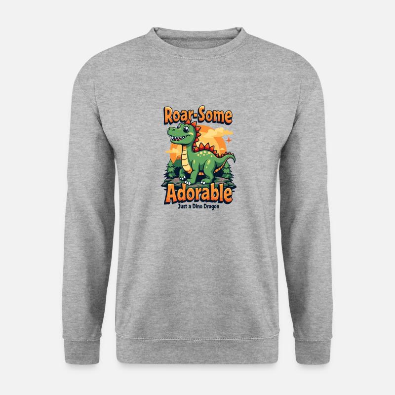 DINO DRAGON - Unisex Sweatshirt - salt & pepper