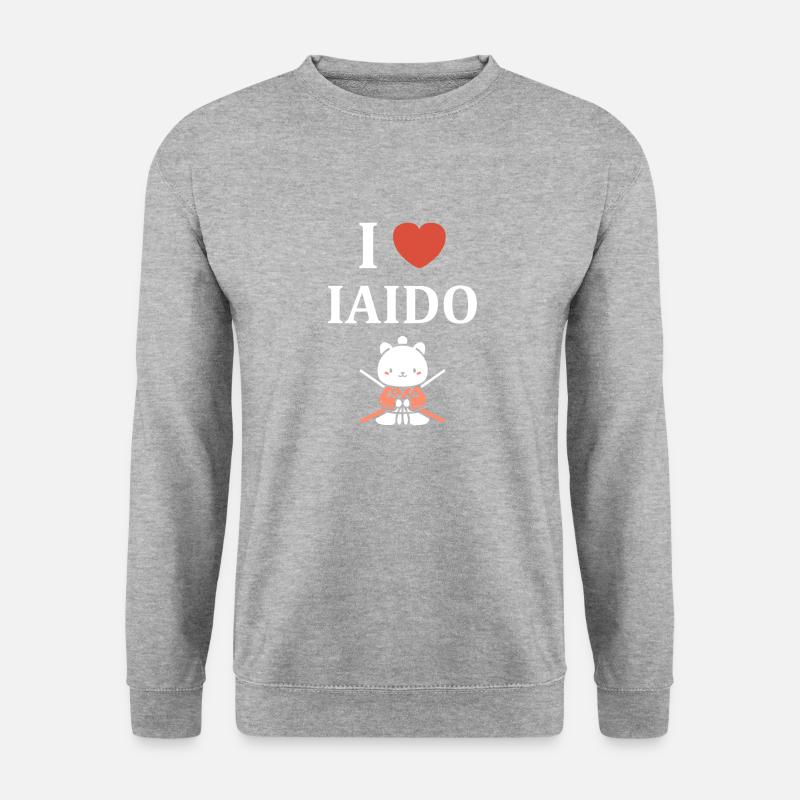 IAIDO - Unisex Pullover - Weißgrau meliert