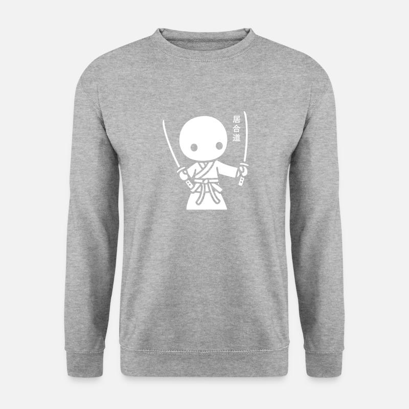 IAIDO - Unisex Pullover - Weißgrau meliert