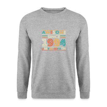 Impressive since 1994 - Unisex Sweatshirt - salt & pepper - Front - Alina (178cm) & Michal (187cm)