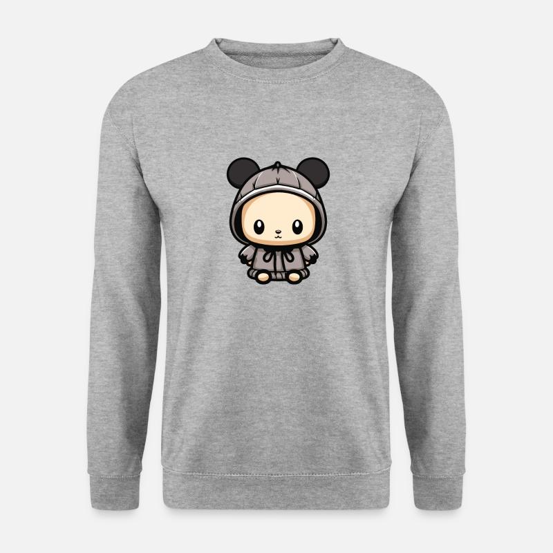 Mouse Winter Comic Cute - Unisex Sweatshirt - salt & pepper