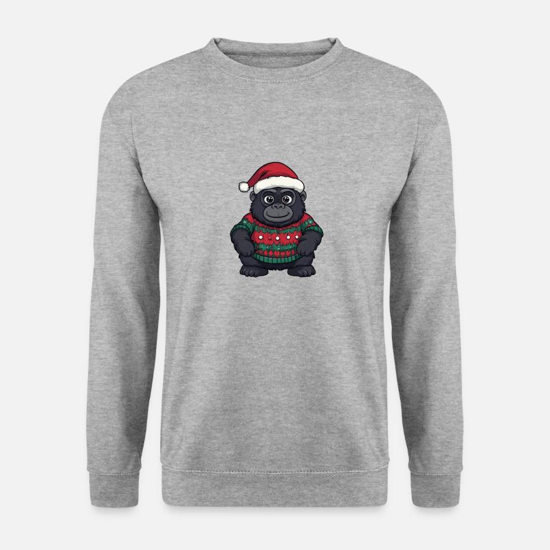 Gorilla Christmas - Unisex Sweatshirt - salt & pepper