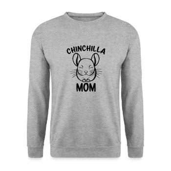 Chinchilla disant maman drôle Chinchilla cadeau - Sweat-shirt Unisexe - gris chiné - Devant - Alina (178cm) & Michal (187cm)