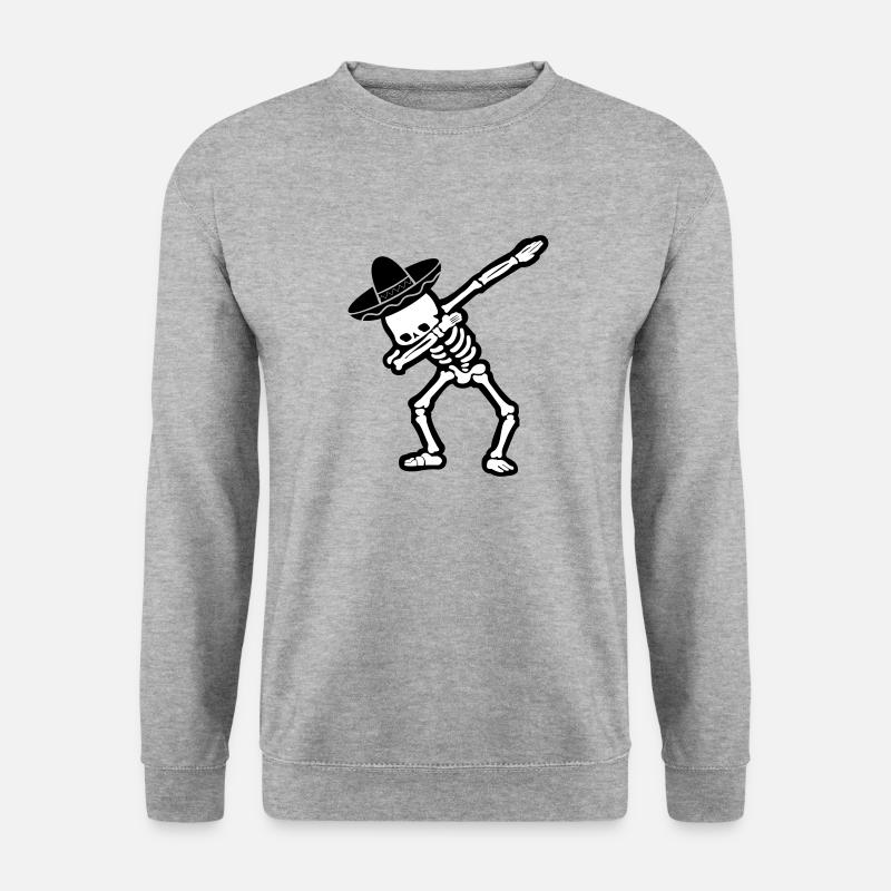 Tamponnage du crâne Mexicains - Sweat-shirt Unisexe - gris chiné
