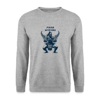 Maoris de Nouvelle-Zélande - Sweat-shirt Unisexe - gris chiné - Devant - Alina (178cm) & Michal (187cm)