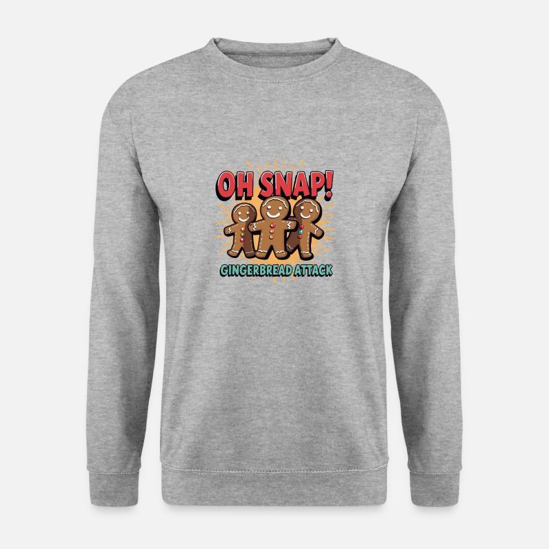 LEBKUCHEN - Unisex Pullover - Weißgrau meliert