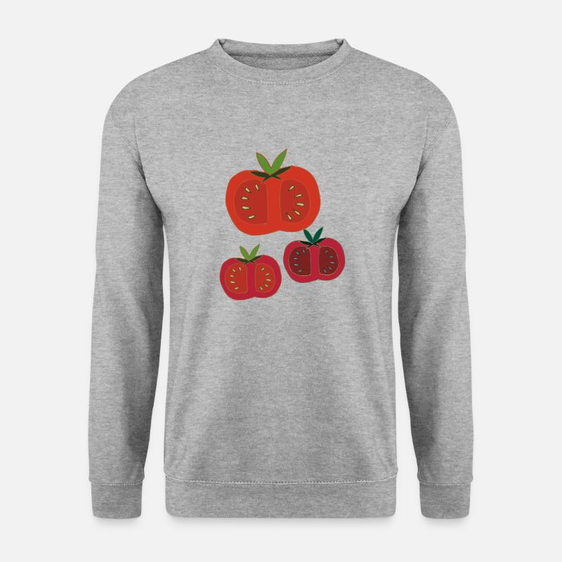 Tomatoes 3-fold - Unisex Sweatshirt - salt & pepper