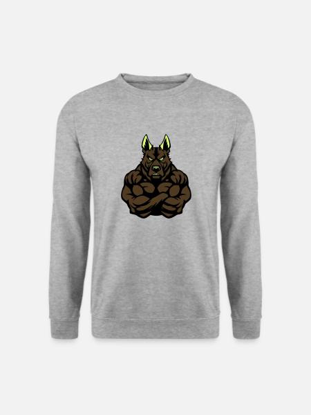 Dog Strong - Unisex Sweatshirt - salt & pepper