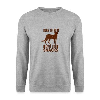Tigre - Afrique - Nature sauvage - Conservation de la nature - Sweat-shirt Unisexe - gris chiné - Devant - Alina (178cm) & Michal (187cm)