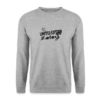 Limited Edition 2010 Geburtstag 2010 Geboren - Unisex Pullover - Weißgrau meliert - Vorne - Alina (178cm) & Michal (187cm)