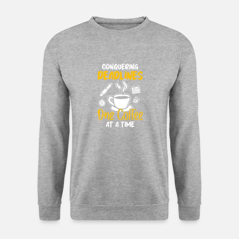Büro Humor - Unisex Pullover - Weißgrau meliert