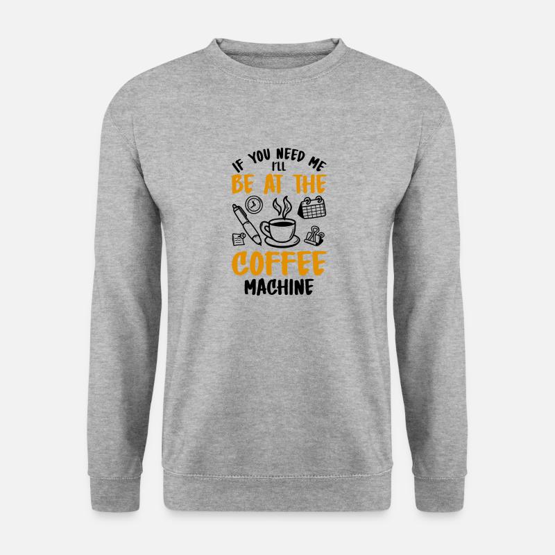 Büro Humor - Unisex Pullover - Weißgrau meliert