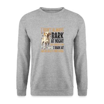 Labrador Lover Dog Owner - Unisex Pullover - Weißgrau meliert - Vorne - Alina (178cm) & Michal (187cm)