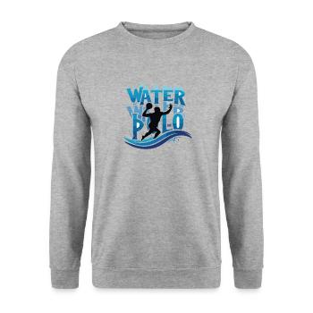 Water Polo Water Polo Water Polo Ball Sports - Unisex Sweatshirt - salt & pepper - Front - Alina (178cm) & Michal (187cm)
