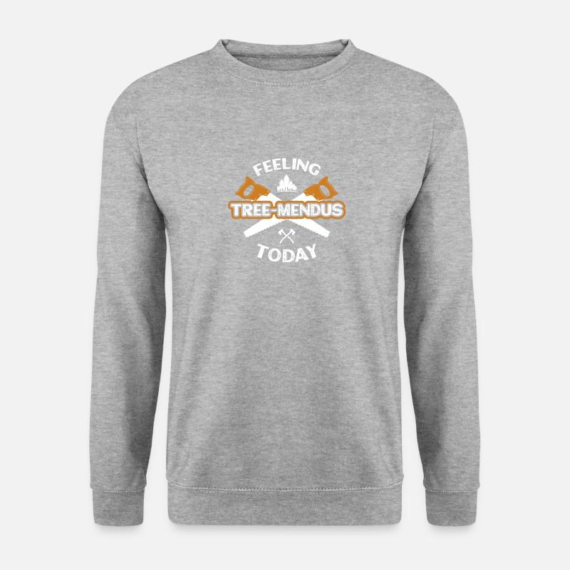 Gefühls-baum-mendus Heute - Unisex Pullover - Weißgrau meliert