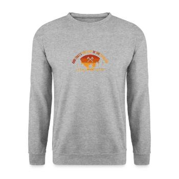 And that is the root of the problem - Unisex Sweatshirt - salt & pepper - Front - Alina (178cm) & Michal (187cm)