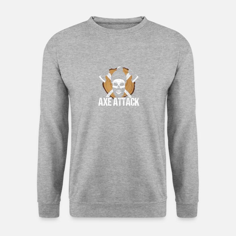 Attaque à la hache - Sweat-shirt Unisexe - gris chiné