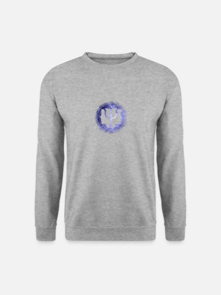Psychologie Psychologisches Ego Psyched - Unisex Pullover - Weißgrau meliert