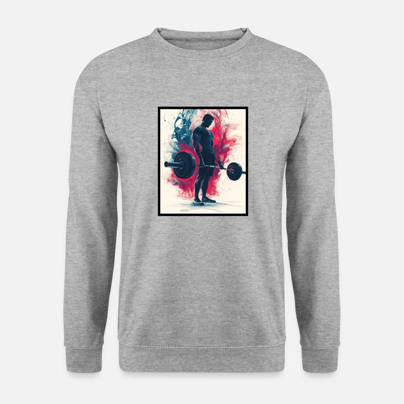 Training & Muskelaufbau: Schickes Geschenk - Unisex Pullover - Weißgrau meliert