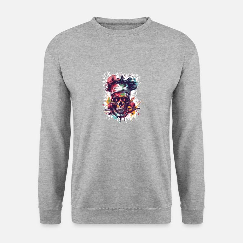 Chef Skull - Unisex Sweatshirt - salt & pepper