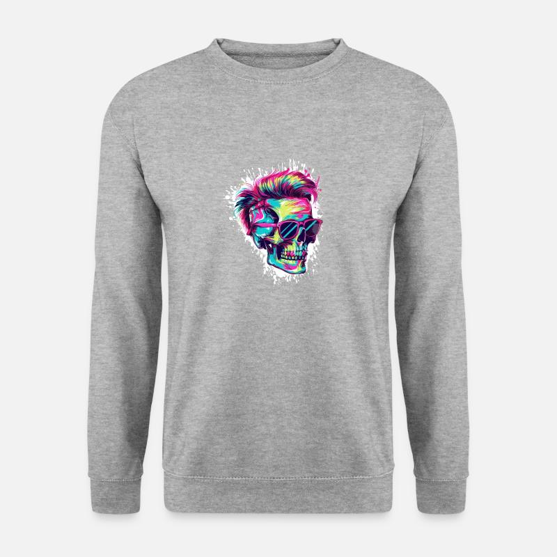 Techno Skull Party - Unisex Sweatshirt - salt & pepper