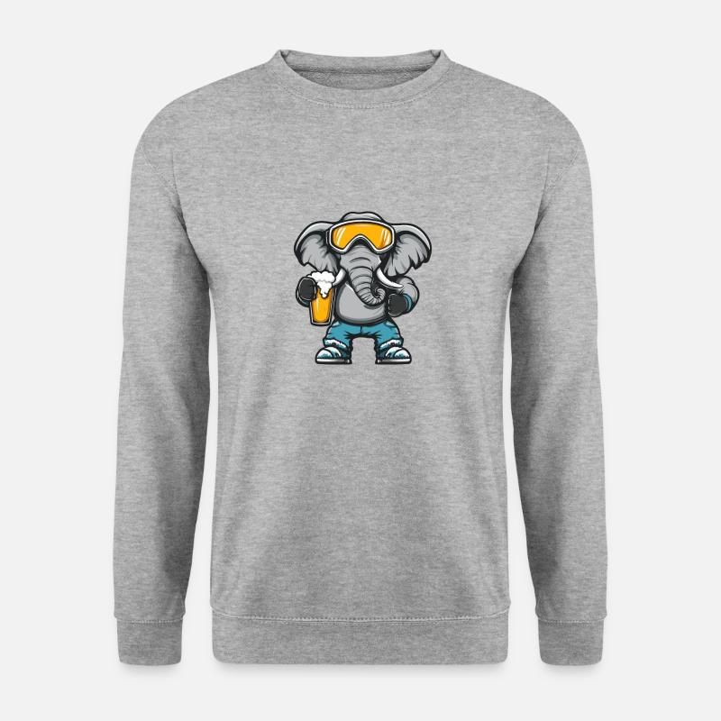 Mammut Ski Bier - Unisex Pullover - Weißgrau meliert
