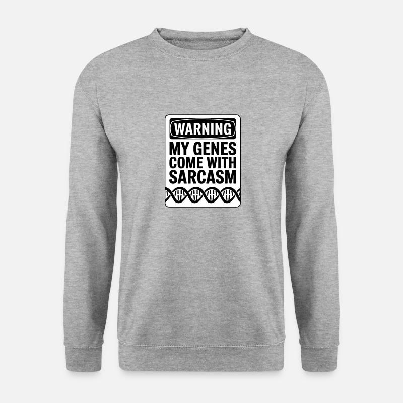 Sarcasm Genes DNA Genetics - Unisex Sweatshirt - salt & pepper