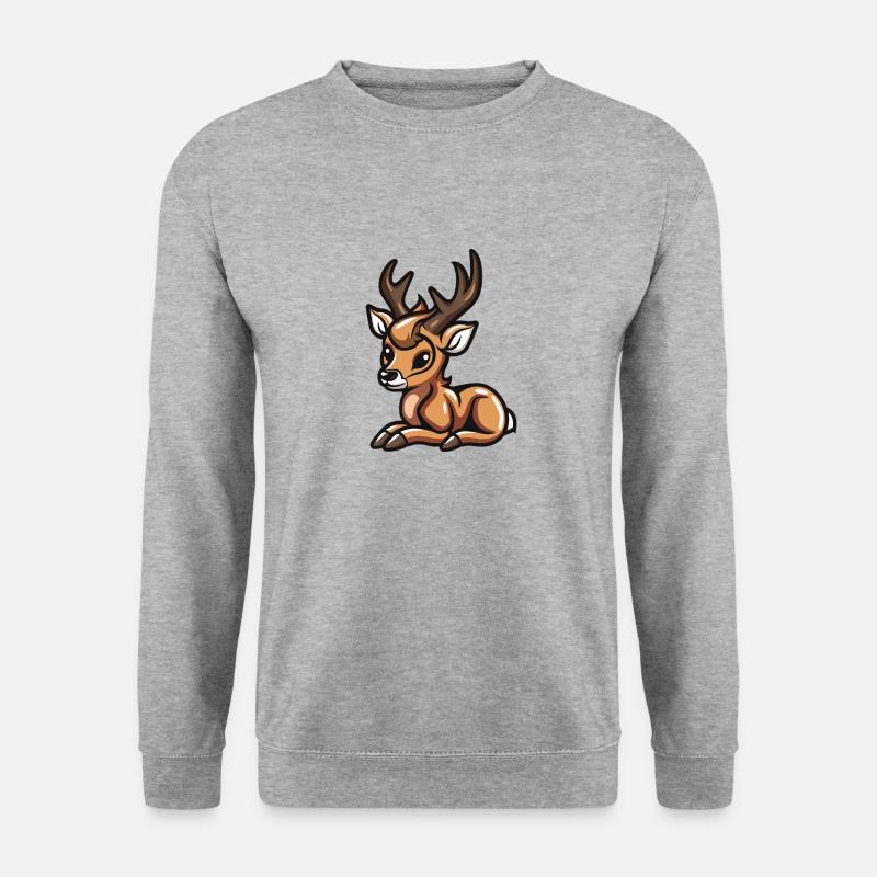 Deer Comic - Unisex Sweatshirt - salt & pepper