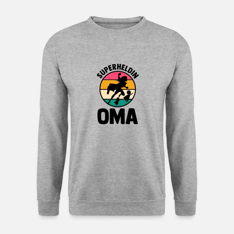 Großmutter Oma - Unisex Pullover - Weißgrau meliert