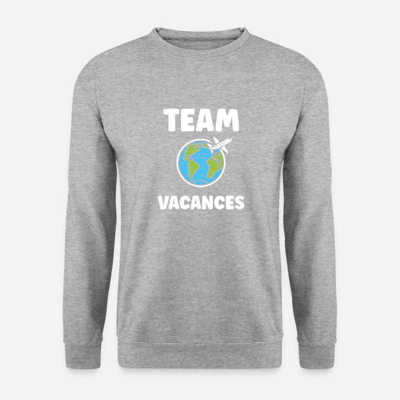 Reise Humor Urlaub - Unisex Pullover - Weißgrau meliert