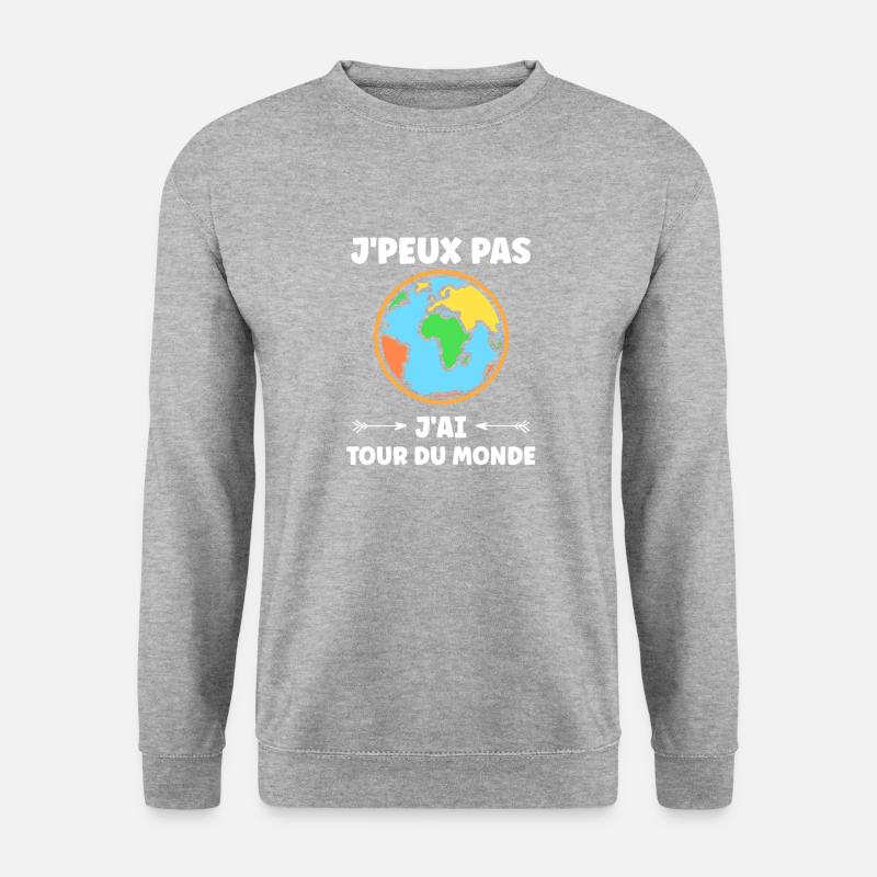 Reise Humor Urlaub - Unisex Pullover - Weißgrau meliert
