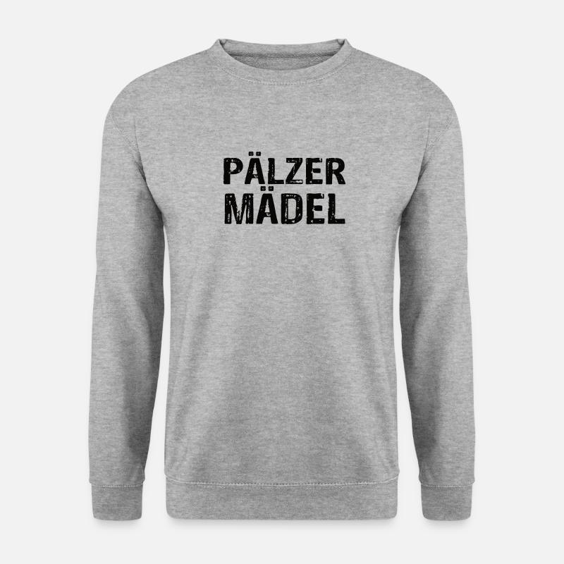 Pälzer Mädel - Unisex Pullover - Weißgrau meliert