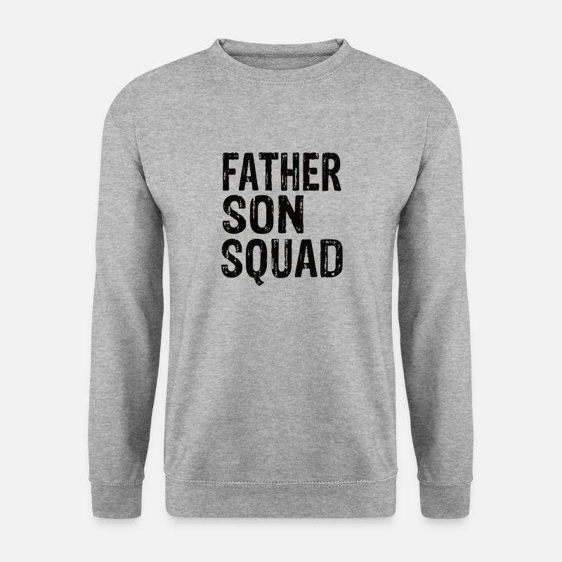 Father Son Squad - Unisex Pullover - Weißgrau meliert