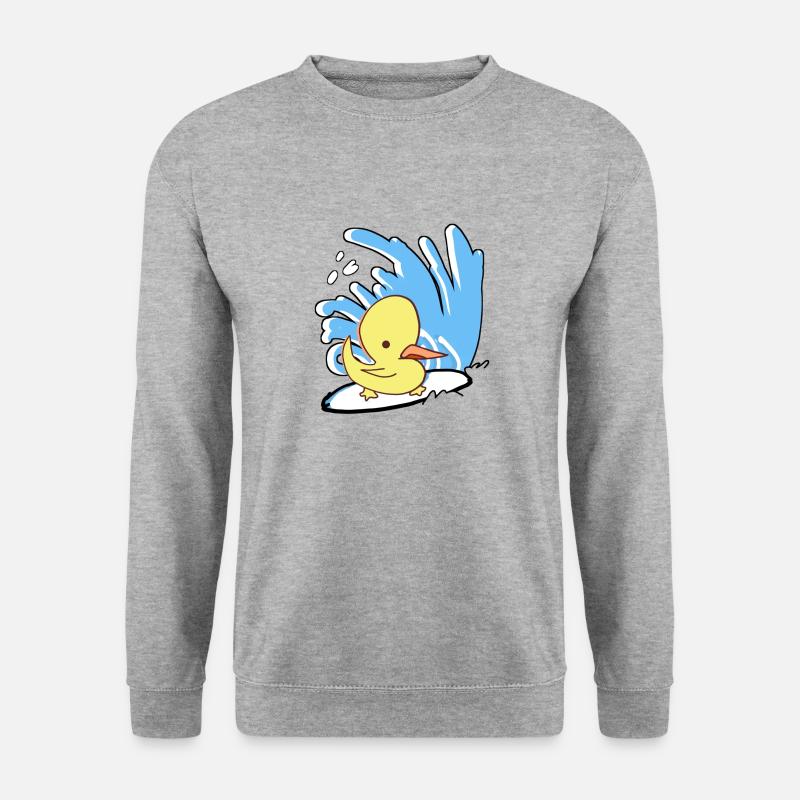Surfin'Duck - Unisex Sweatshirt - salt & pepper