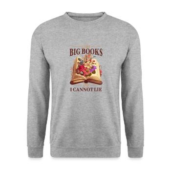 Livre de lecture Merch Booktok Livre cadeau livresque - Sweat-shirt Unisexe - gris chiné - Devant - Alina (178cm) & Michal (187cm)