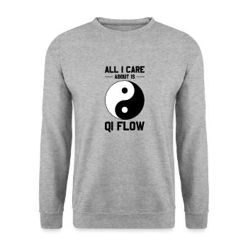 Chinese Medicine Tcm - Unisex Sweatshirt - salt & pepper - Front - Alina (178cm) & Michal (187cm)