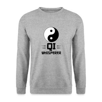 Chinese Medicine Tcm - Unisex Sweatshirt - salt & pepper - Front - Alina (178cm) & Michal (187cm)