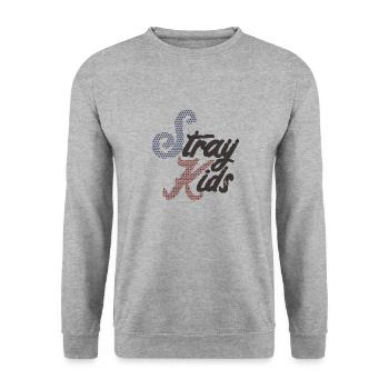 Enfants errants - Sweat-shirt Unisexe - gris chiné - Devant - Alina (178cm) & Michal (187cm)