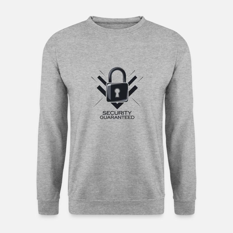 PADLOCK SECURITY GUARANTEED - Unisex Sweatshirt - salt & pepper