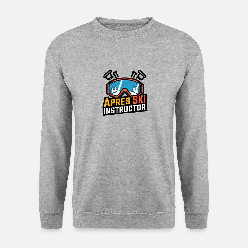 Apres Ski Instructor - Unisex Pullover - Weißgrau meliert