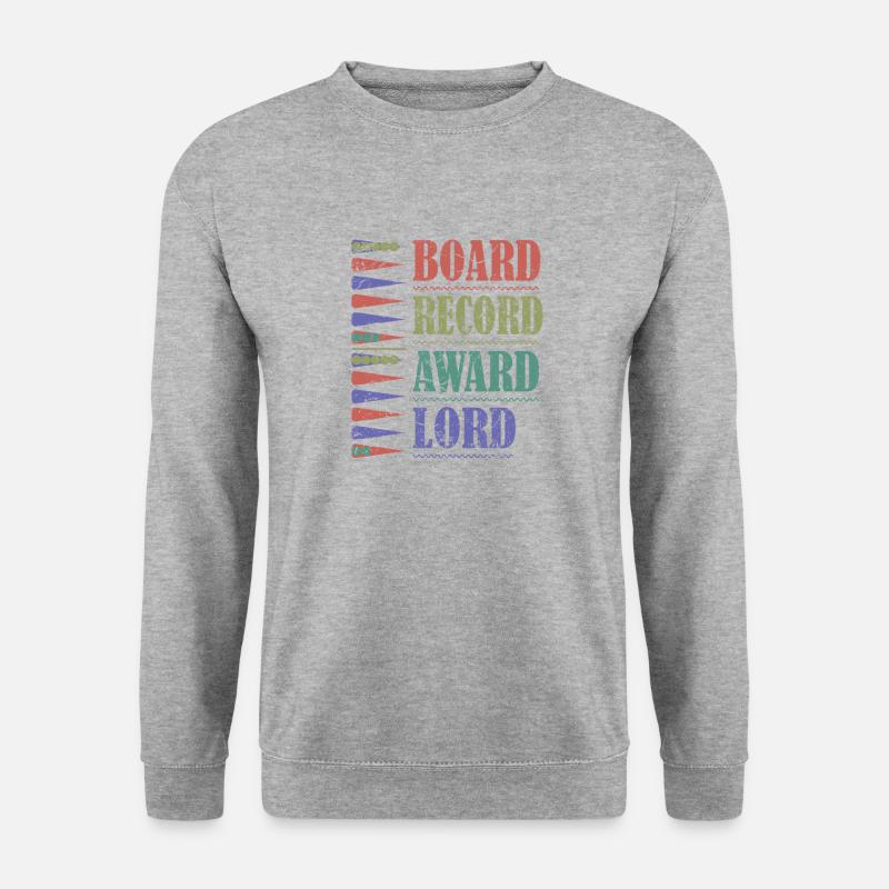 Backgammon Spiel - Unisex Pullover - Weißgrau meliert
