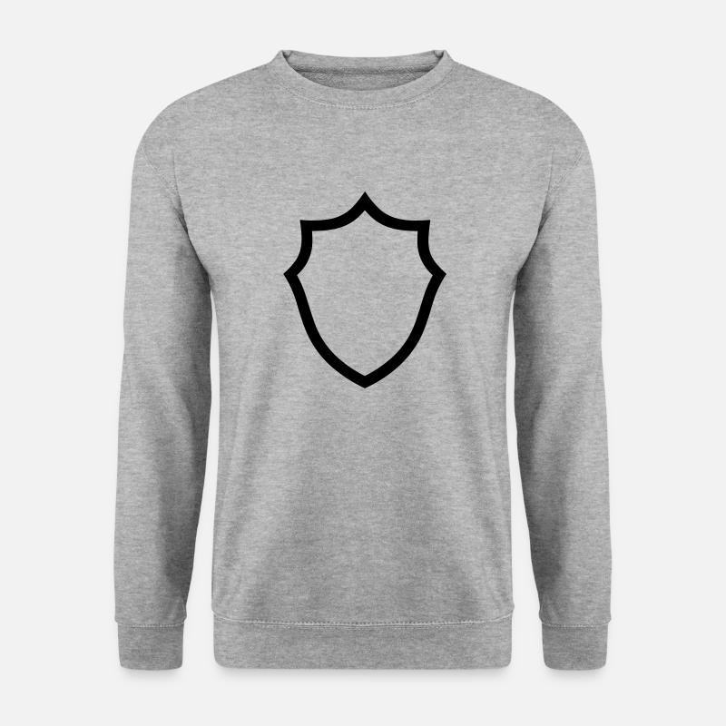 Schild - Unisex Pullover - Weißgrau meliert